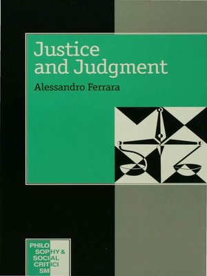 cover image of Justice and Judgement